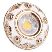 Встраиваемый декоративный светильник Modena MR16 RD – Snow and Gold
