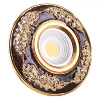 Встраиваемый декоративный светильник Verona MR16 RD – Coffee and Gold
